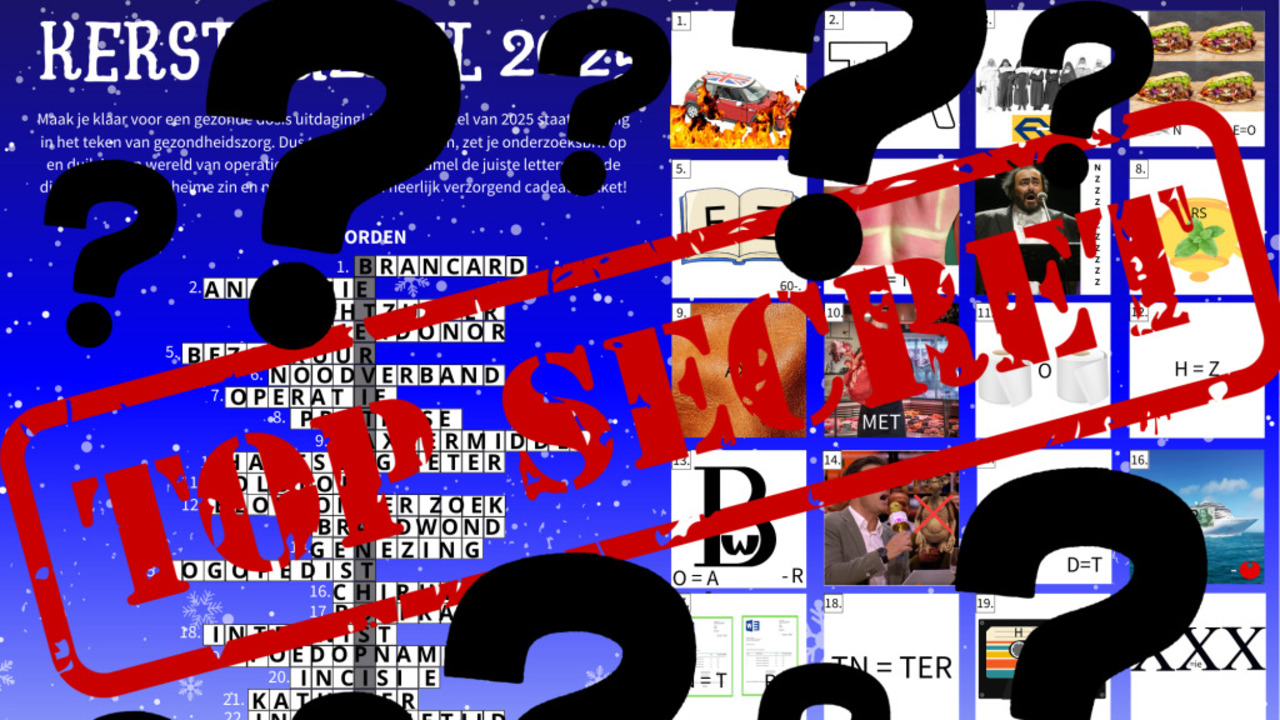 De oplossing van de kerstpuzzel 2025!